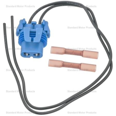 Standard Ignition BODY SWITCH AND RELAY OE Replacement; 2 Terminal; Female; Black/Gray And Blue; D Shaped Guide S-523